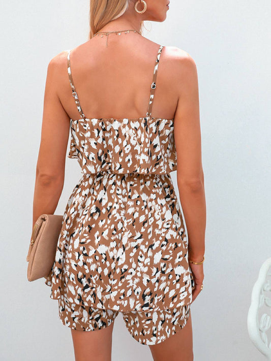 MW | Suspender Floral Jumpsuit