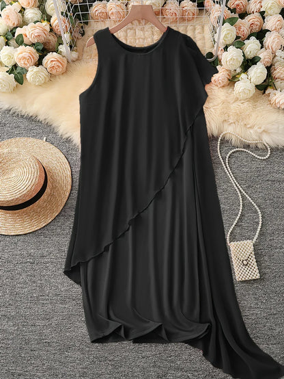 MW | ZEITLOSES ÄRMELLOSES MIDIKLEID