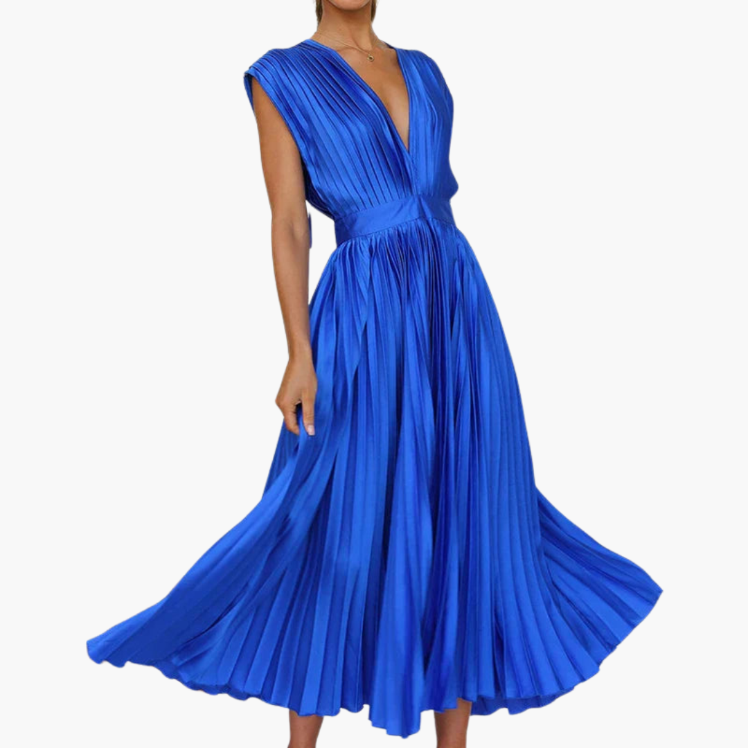 MW | Florales Midikleid mit Puffärmeln