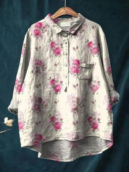 MW | Elegante und vielseitige Blumenbluse