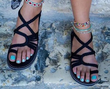 MW | | Bunte Strandsandalen