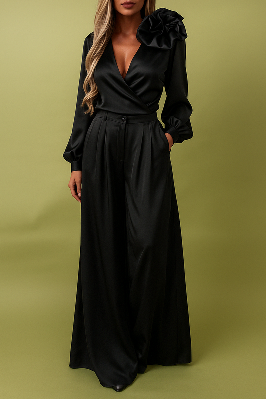 MW | One-Shoulder Bloom Jumpsuit