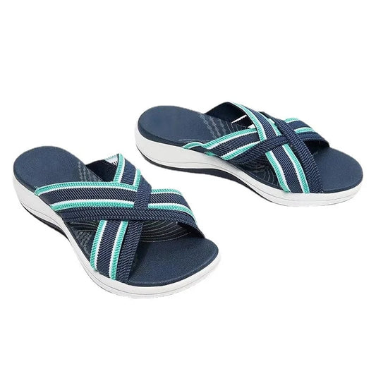 MW | | Damen Plateausandalen mit Gummiband