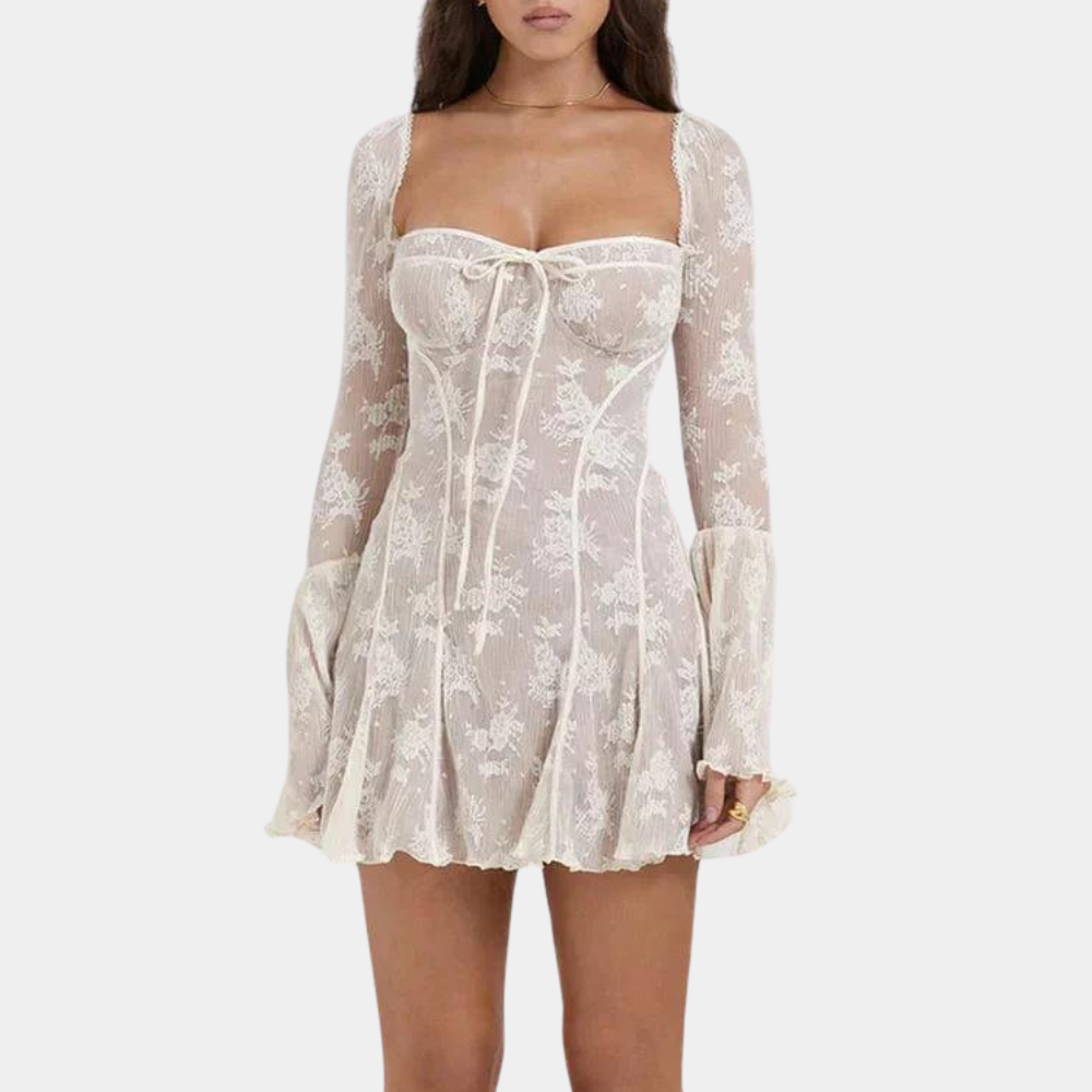 MW | Romantisches Sommer-Minikleid mit Spitze