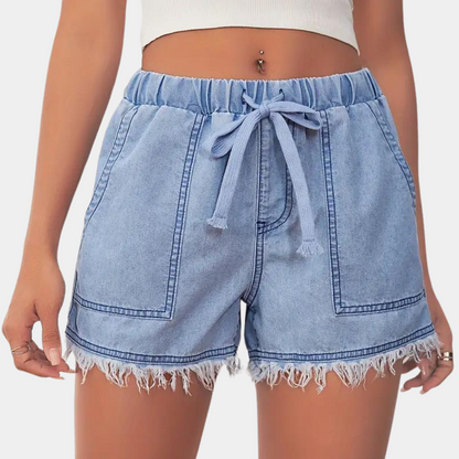 MW | Shorts für Frauen mit Golfsaum und Kordelzug