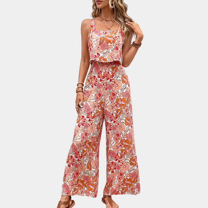 MW | Damen Stylish Sommer Floral Jumpsuit