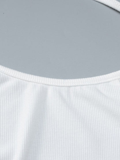 MW | Weiß Rückenfreies langärmeliges Minikleid