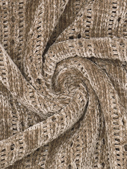 MW | Vintage Braunes langärmeliges Pullover-Minikleid