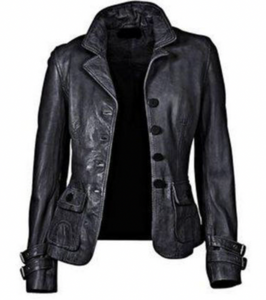 1+1 FREE: MW | Schwarze Lederjacke mit Passform