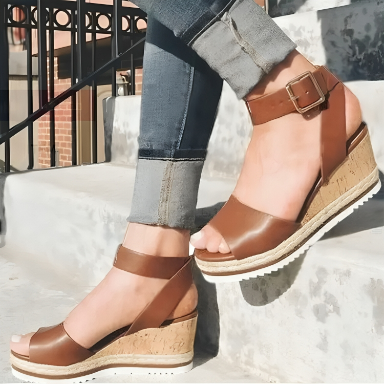 MW | | Elegante Sandalen mit Keilabsatz