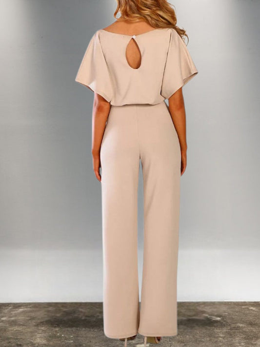 MW | Figurbetonter Demi-Jumpsuit aus weichem Polyester für Frühling und Herbst