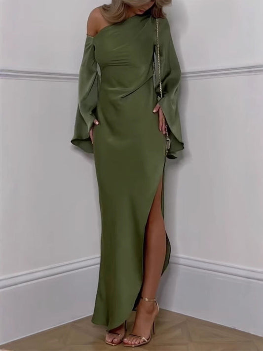 MW | Isabella Ein-Schulter-Maxikleid