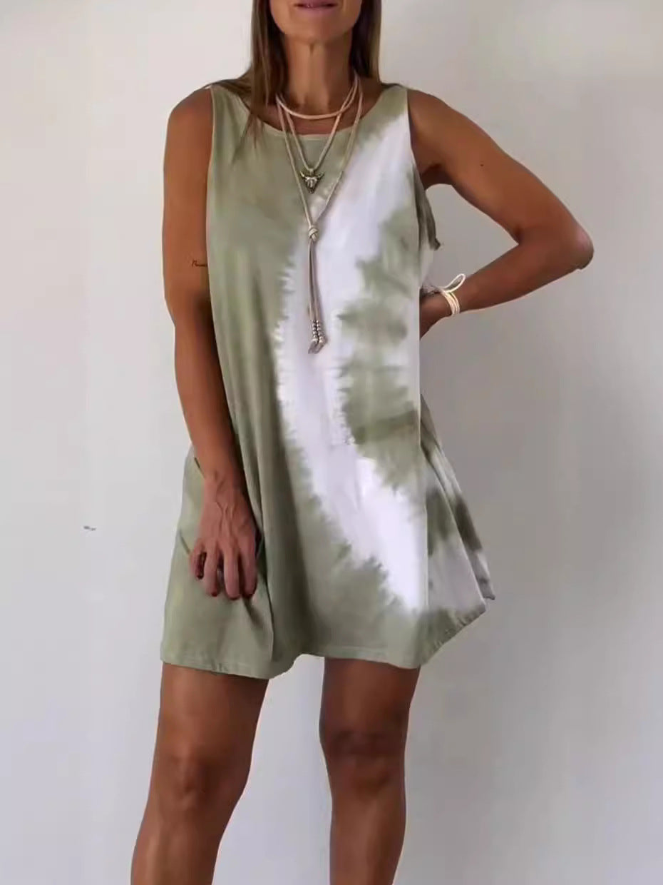 MW | Gradient Tie Dye Print Minikleid
