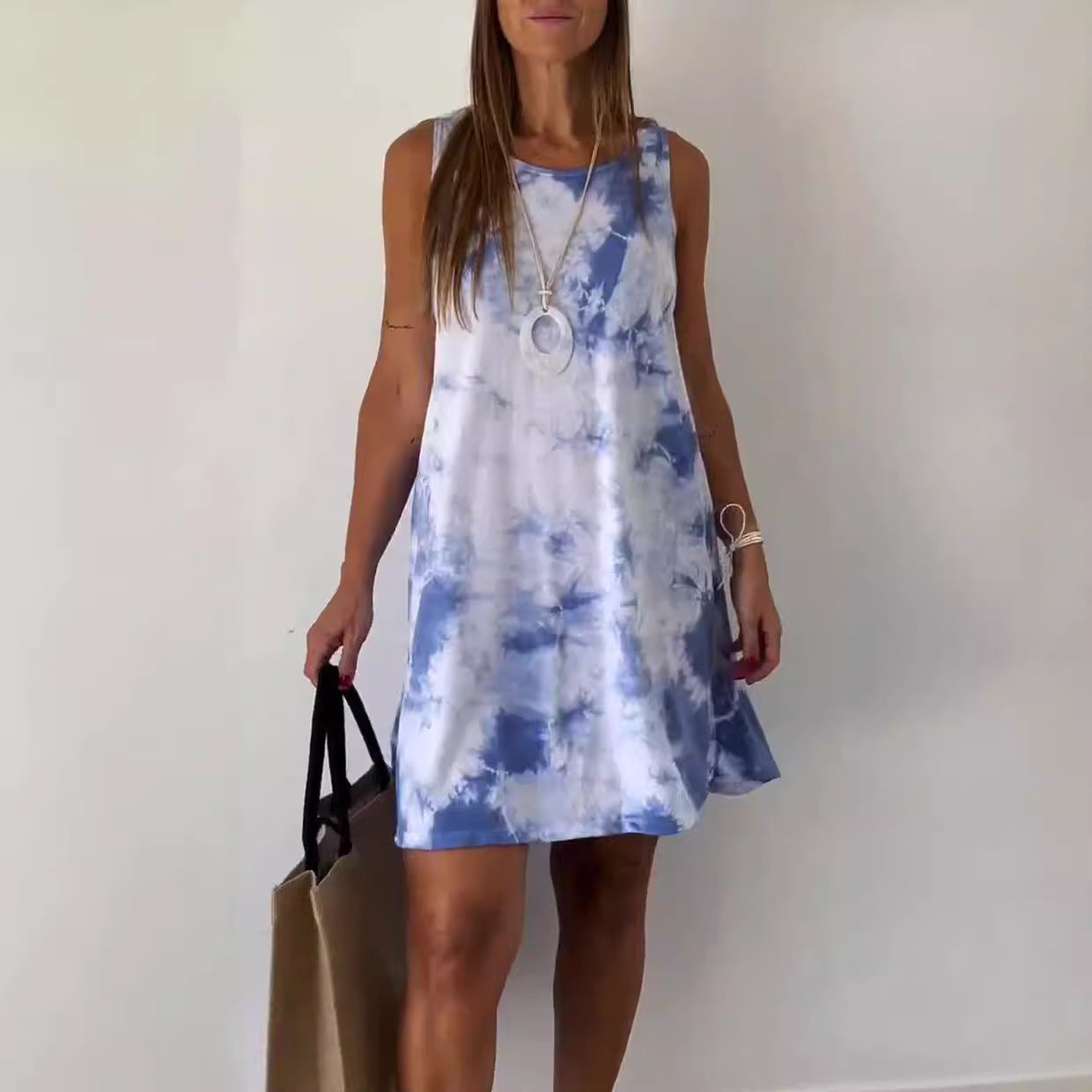 MW | Gradient Tie Dye Print Minikleid