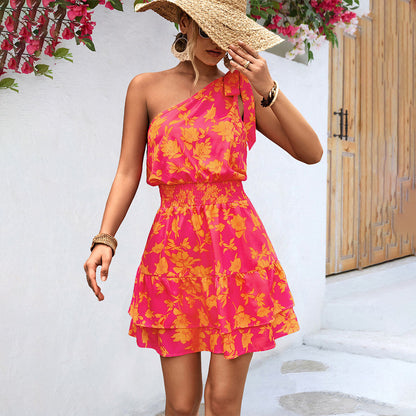 MW | Sommer-Minikleid mit einer Schulter
