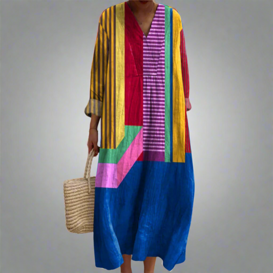 MW | Colour Block Breezy Maxikleid