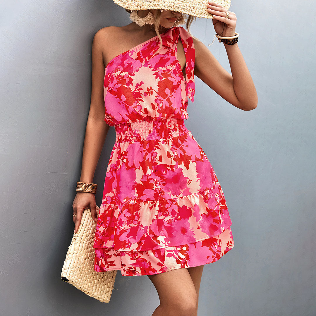 MW | Sommer-Minikleid mit einer Schulter