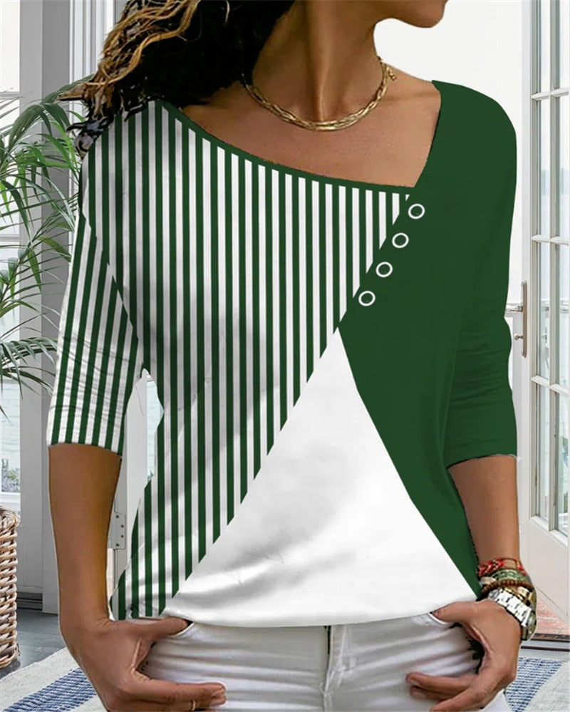 MW | MirtesShirt I T-Shirt mit V-Ausschnitt für Frauen