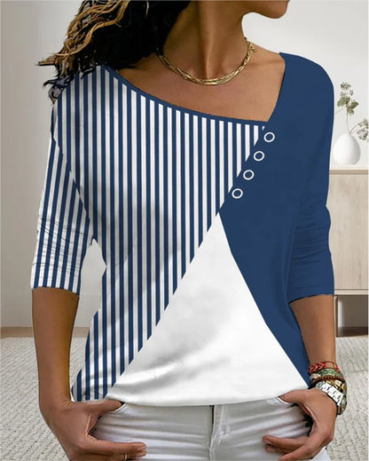 MW | MirtesShirt I T-Shirt mit V-Ausschnitt für Frauen