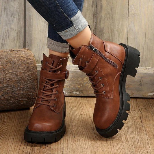 Lässige und stützende orthopädische Stiefel
