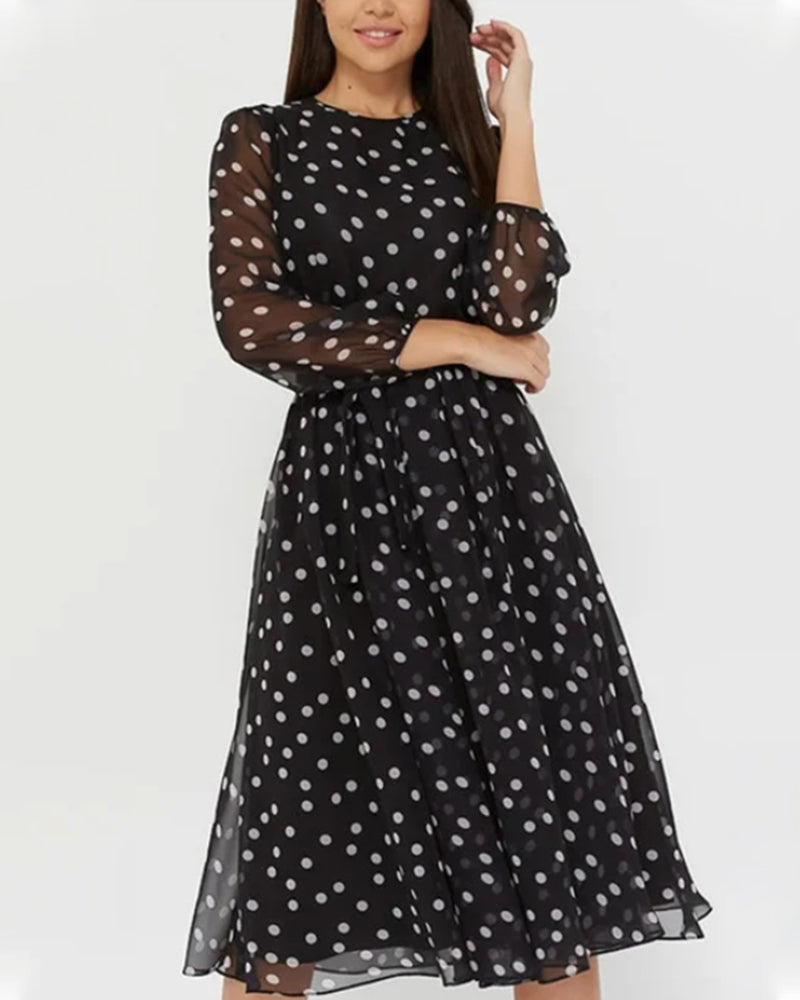 MW | Elegantes Kleid mit Tupfen