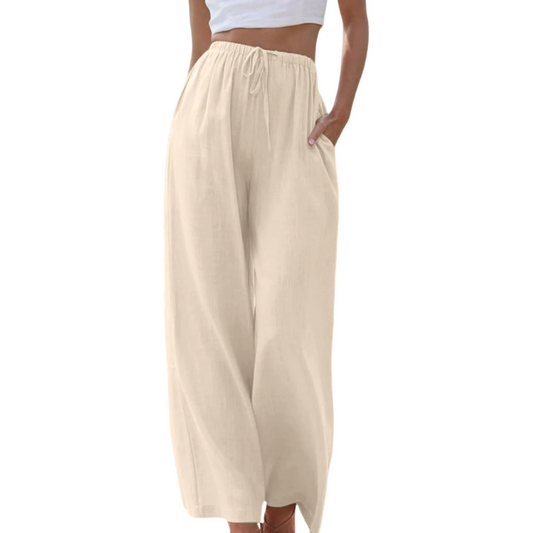 MW | Hose mit hoher Taille und weitem Bein