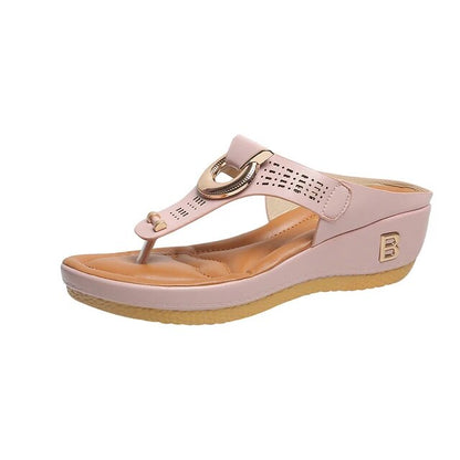 MW | - Plateausandalen aus Leder