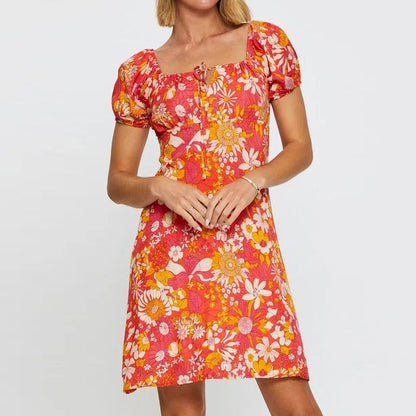 MW | Minikleid mit Blumendruck vb70