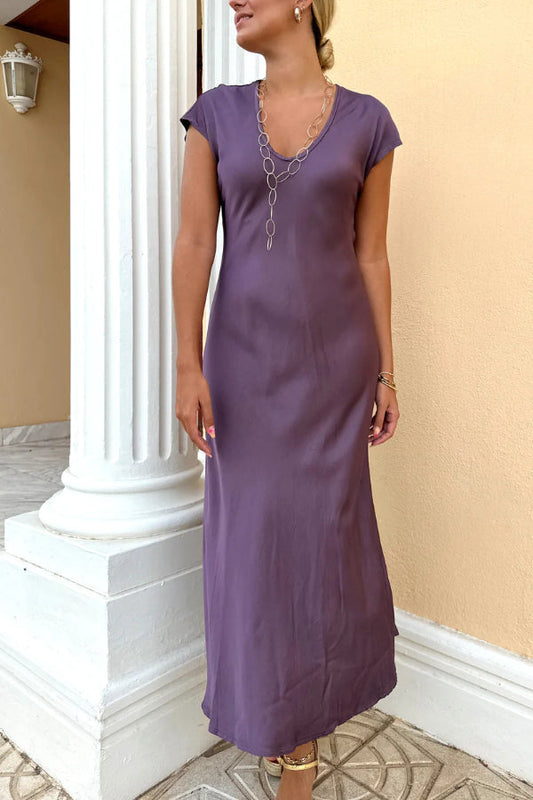 MW | Evase Midikleid aus Satin