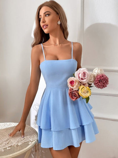 MW | Minikleid mit überlappenden Volants