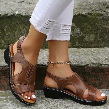 MW | | Orthopädische Sandalen mit Keilabsatz