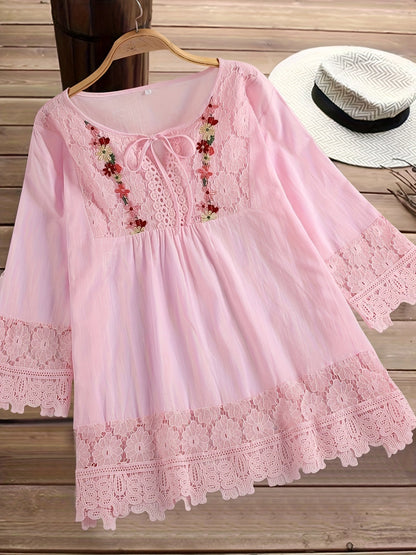 MW | Elegante Bluse aus raffinierter Spitze
