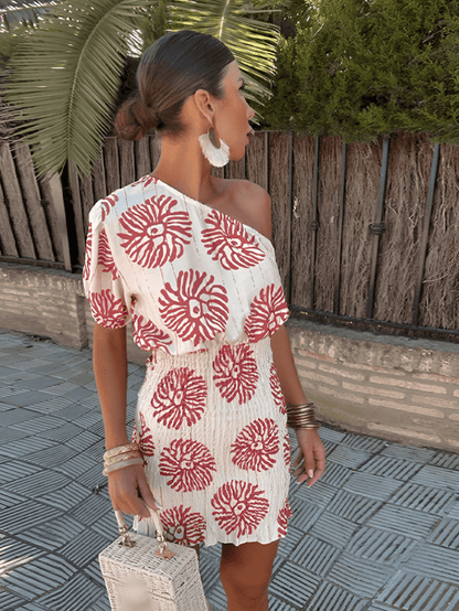 MW | Elegantes Sommer-Minikleid mit auffälligen Prints