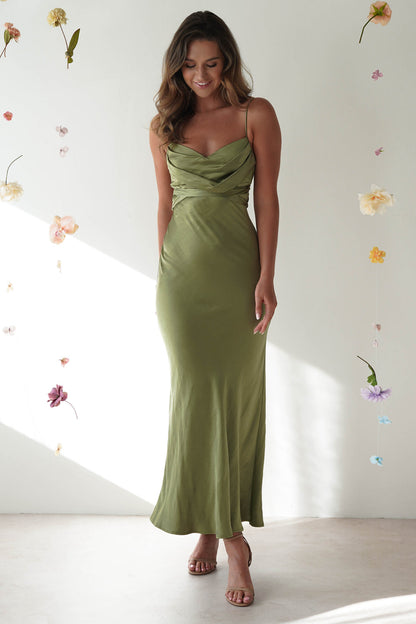 MW | Elegantes Midi-Abendkleid mit schmalen Trägern und trendigem Korsettdesign