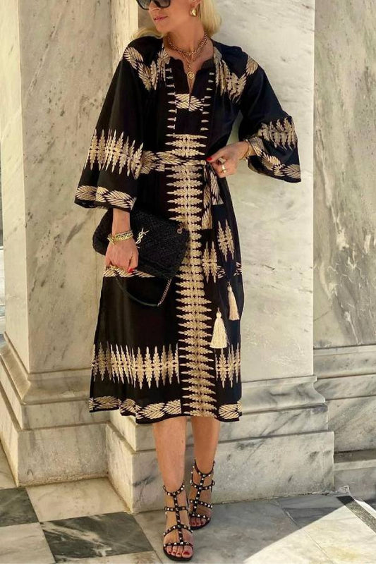 MW | Midnight Boho Bliss Dream Midi-Kleid
