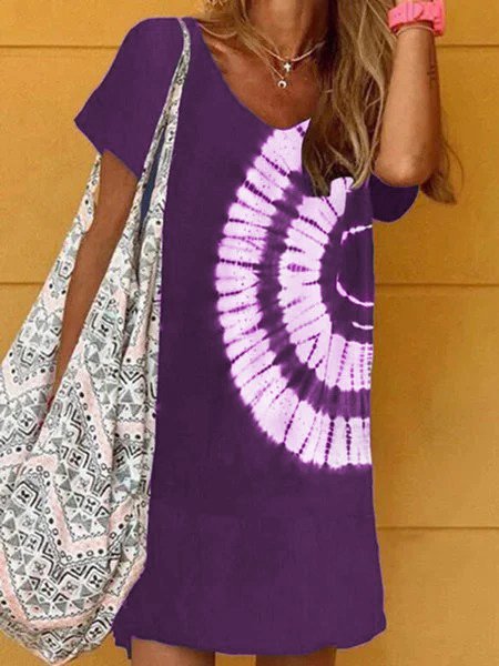 MW | Tie Dye Casual Minikleider WJ63