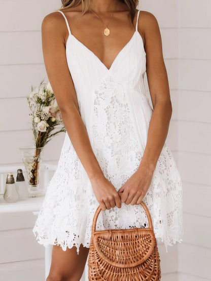 MW | Lace Panel Sling Minikleid