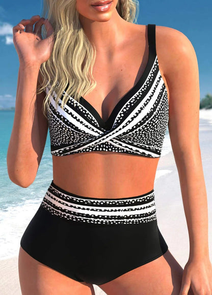 MW | Gepunkteter & gestreifter Bikini