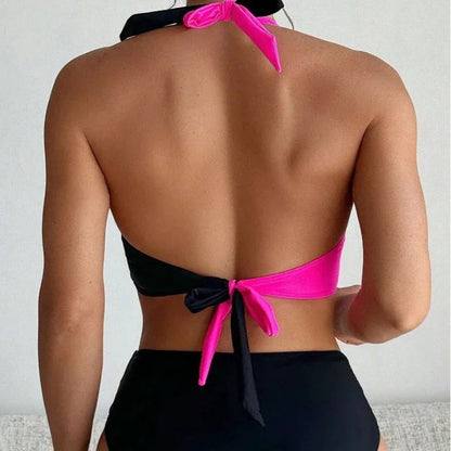 MW | Sexy Rückenfreies Bikini mit Kreuzgurt