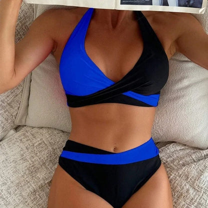 MW | Sexy Rückenfreies Bikini mit Kreuzgurt
