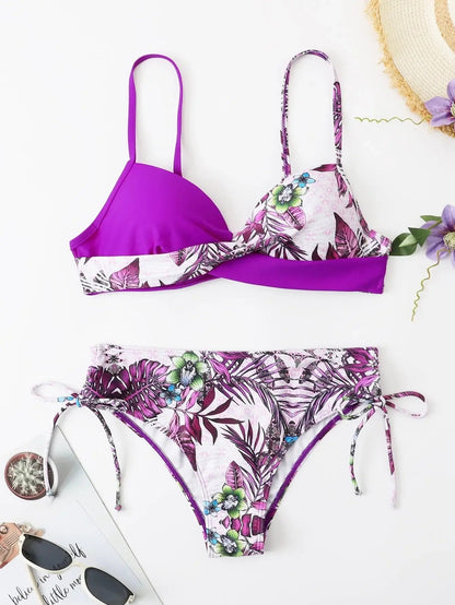MW | Bikini mit Blumendruck
