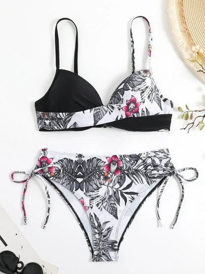 MW | Bikini mit Blumendruck