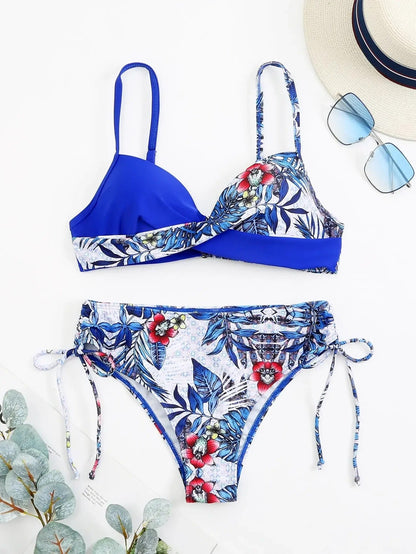 MW | Bikini mit Blumendruck