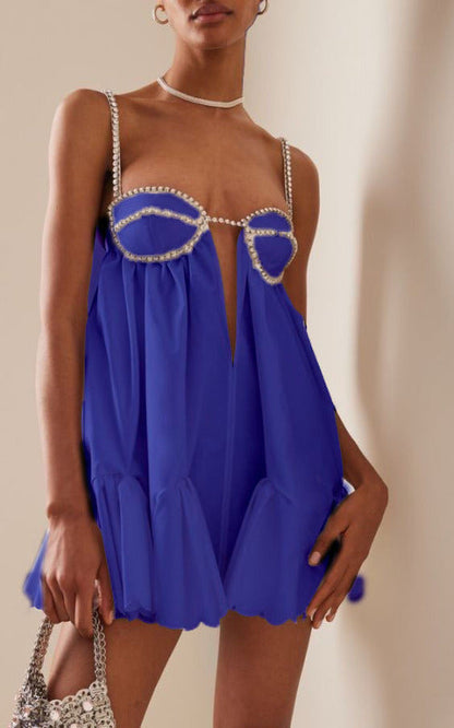 MW | Perlenbesetztes Bustier-Minikleid