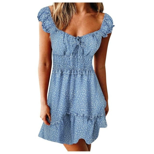 MW | Sommer Sexy Mini Kleid Frauen Weiß Neues Kleid Frauen Sommer Floral Kleid Frauen Alt Heißer Verkauf Vintage
