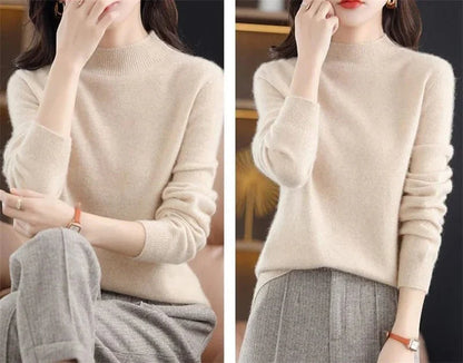 MW | Weichen Strickpullover mit Rollkragen