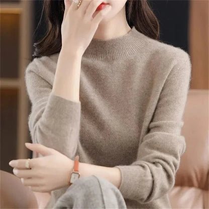 MW | Weichen Strickpullover mit Rollkragen